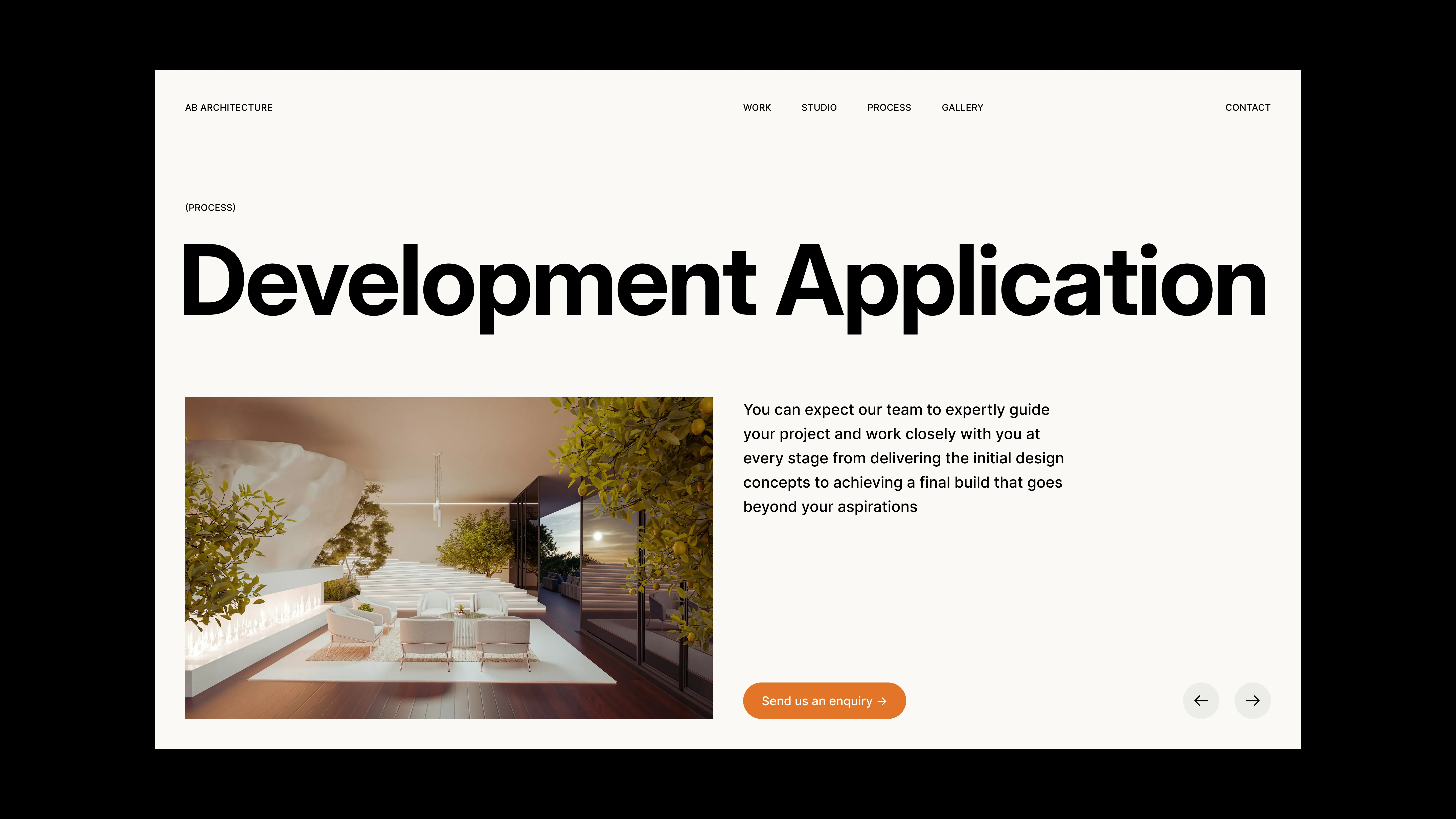 Architecture Firm Landing Page