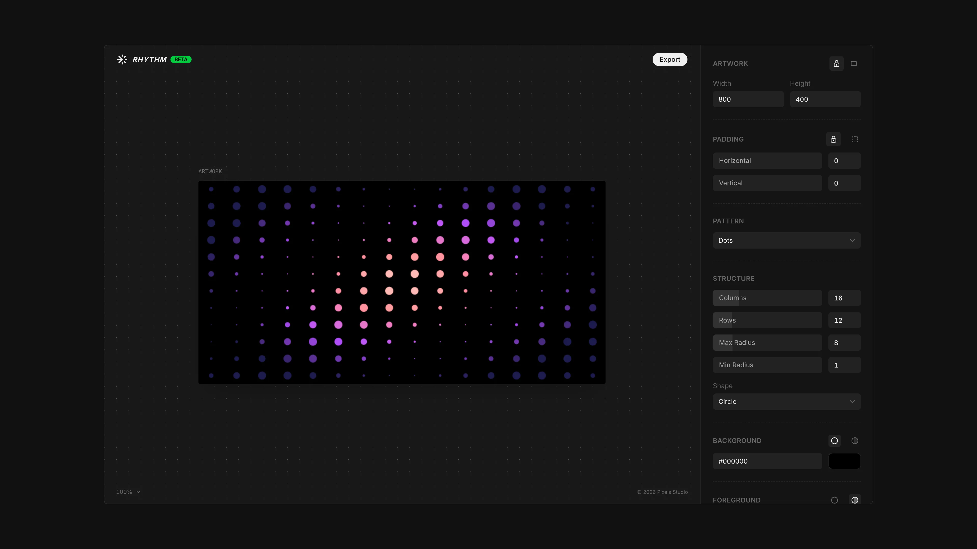 Rhythm generative pattern toolkit preview
